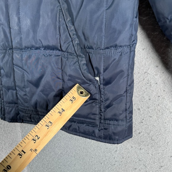 Vintage Cole Haan Quilted Puffer Jacket Men Medium Blue Outdoor Comfort Thermore - Picture 8 of 13